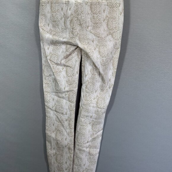 PAIGE Jeans Womens 25 Hoxton Ankle Cotton Stretch Snakeskin Print Pockets - Picture 6 of 11